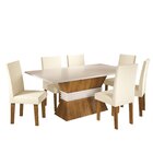 Conjunto Sala De Jantar Salton 1 Mesa 160cm Com 6 Cadeiras Vê