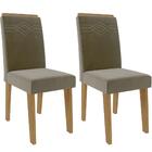 Conjunto Sala De Jantar Selena 130x80 Tampo Mdf/vidro 4 Cadei