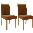 Conjunto Sala De Jantar Selena 180x90 Tampo Mdf/vidro 6 Cadei