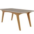 Conjunto Sala De Jantar Selena 180x90 Tampo Mdf/vidro 6 Cadei