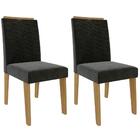 Conjunto Sala De Jantar Selena 180x90 Tampo Mdf/vidro 6 Cadei