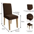 Conjunto Sala De Jantar Selena 180x90 Tampo Mdf/vidro 6 Cadei