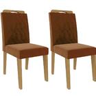 Conjunto Sala De Jantar Selena 180x90 Tampo Mdf/vidro 6 Cadei