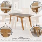 Conjunto Sala De Jantar Selena 180x90 Tampo Mdf/vidro 6 Cadei