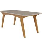 Conjunto Sala De Jantar Selena 180x90 Tampo Mdf/vidro 6 Cadei