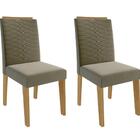 Conjunto Sala De Jantar Selena 180x90 Tampo Mdf/vidro 6 Cadei