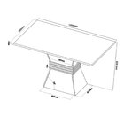 Conjunto Sala De Jantar Soberana 1 Mesa 120cm Com 4 Cadeiras