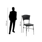 Conjunto Sala De Jantar Suíça 160cm X 900cm Cromado/amadeirad