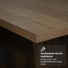 Conjunto Sala De Jantar Tampo De Madeira 6 Cadeiras Rustic/im