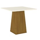 Conjunto Sala De Jantar Tampo Mdf 4 Cadeiras Kaia Nature/off
