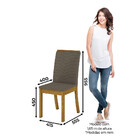 Conjunto Sala De Jantar Tampo Mdf Canto Reto 120 Cm 04 Cadeir