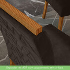 Conjunto Sala De Jantar Tampo Mdf Canto Reto 120 Cm 4 Cadeira