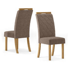 Conjunto Sala De Jantar Tampo Mdf Canto Reto 160 Cm 06 Cadeir