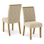 Conjunto Sala De Jantar Tampo Mdf Canto Reto Com Vidro 120 Cm