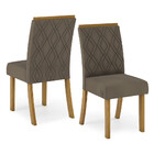 Conjunto Sala De Jantar Tampo Mdf Canto Reto Com Vidro 160 Cm