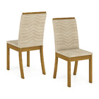 Conjunto Sala De Jantar Tampo Mdf Canto Reto Com Vidro 90 Cm