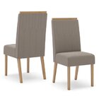 Conjunto Sala De Jantar Tampo Mdf/vidro 6 Cadeiras Eliane