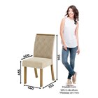 Conjunto Sala De Jantar Tampo Mdf/vidro 6 Cadeiras Nola