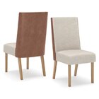 Conjunto Sala De Jantar Tampo Mdf/vidro 8 Cadeiras Geovana Na