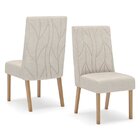 Conjunto Sala De Jantar Tampo Mdf/vidro 8 Cadeiras Michelle N