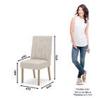 Conjunto Sala De Jantar Tampo Mdf/vidro 8 Cadeiras Mira Natur