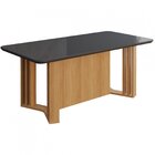 Conjunto Sala De Jantar Tampo Vidro/mdf Celine E 6 Cadeiras P