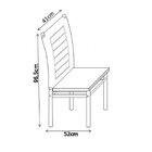 Conjunto Sala De Jantar Tokio Mesa 4 Cadeiras Cromado/preto