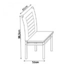 Conjunto Sala De Jantar Tokio Mesa 4 Cadeiras Preto/vermelho