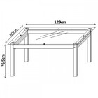 Conjunto Sala De Jantar Tokio Mesa 4 Cadeiras Preto/vermelho