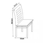 Conjunto Sala De Jantar Tokio Mesa 6 Cadeiras Preto/amarelo