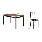 Conjunto Sala De Jantar Tubular Mesa Copenhague Com 6 Cadeira