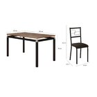 Conjunto Sala De Jantar Tubular Mesa Copenhague Com 6 Cadeira