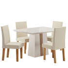 Conjunto Sala De Jantar Valeria 4 Cadeiras Venus Viero