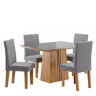 Conjunto Sala De Jantar Valeria 4 Cadeiras Venus Viero