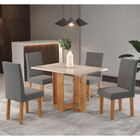 Conjunto Sala De Jantar Vanessa 4 Cadeiras Venus Viero
