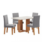 Conjunto Sala De Jantar Vanessa 4 Cadeiras Venus Viero
