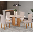 Conjunto Sala De Jantar Vanessa 4 Cadeiras Venus Viero
