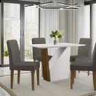 Conjunto Sala De Jantar Veneza 1,20m X 0,80m E 4 Cadeiras Ama