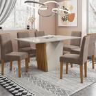 Conjunto Sala De Jantar Veneza 1,60m E 6 Cadeiras Ana Ype/off