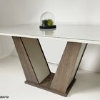 Conjunto Sala De Jantar Veneza Tampo De Vidro 6 Cadeiras Made