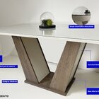 Conjunto Sala De Jantar Veneza Tampo De Vidro 6 Cadeiras Made