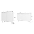 Conjunto Sala Estar Balcão 3 Portas E Balcão 2 Portas Em Mdp