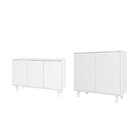 Conjunto Sala Estar Balcão 3 Portas E Balcão 2 Portas Em Mdp