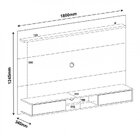 Conjunto Sala Estar Painel Para Tv Até 47 Pol Com Mesa De Cen