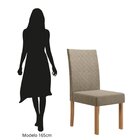 Conjunto Sala Jantar Isa 90cm Vidro 4 Cadeiras Elegance Mel/c