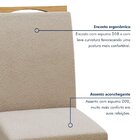 Conjunto Sala Jantar Mesa Bold 170cm Tampo Mdf/vidro 4cm 6 Ca