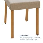 Conjunto Sala Jantar Mesa Bold 170cm Tampo Mdf/vidro 4cm 6 Ca