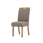 Conjunto Sala Jantar Mesa Lins 160cm Canto Arredondado Com Vi