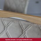 Conjunto Sala Jantar Mesa Lins 160cm Canto Arredondado Com Vi
