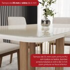 Conjunto Sala Jantar Mesa Natalí 120cm Canto Arredondado Com
